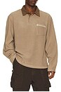 view 1 of 4 Ladder Polar Fleece Polo in Stone