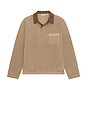 view 4 of 4 Ladder Polar Fleece Polo in Stone