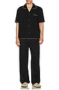 view 3 of 4 Relaxed Whip Stitch Shirt in Black