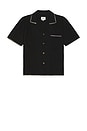 view 4 of 4 Relaxed Whip Stitch Shirt in Black