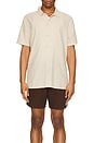 view 3 of 3 Classic Linen Short Sleeve Shirt in Sand