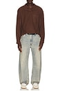 view 4 of 4 Vintage Terry Long Sleeve Polo in Chocolate