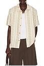 view 1 of 5 Paisley Stripe Shirt in Natural