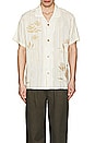 view 4 of 4 Lil Stripe Cuban Short Sleeve Shirt in Camel