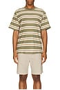 view 3 of 3 Vintage Stripe T-shirt in Olive