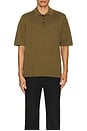 view 3 of 3 Essential Knit Short Sleeve Polo in Olive