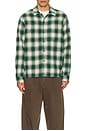 view 3 of 3 Plaid Long Sleeve Flannel in Green