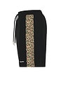 view 3 of 6 Leo Panel Beach Shorts in Black