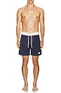 view 7 of 7 Breakers Block Swimtrunk in Stone Blue