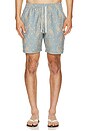 view 1 of 4 Tally Paisley Swim Short in Pacific