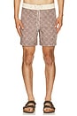 view 1 of 5 Heritage Java Swim Trunk in Chocolate