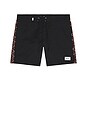 view 4 of 5 Snake Trials Swim Trunk in Black