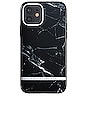 view 1 of 4 Black Marble iPhone 12/12 Pro Case in Black