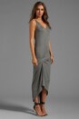 view 3 of 5 Antonio Pinched Front Maxi in Heather Ash