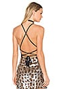 view 1 of 5 x REVOLVE Lulu Halter Criss Cross Tank in Black French Terry