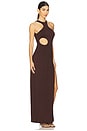 view 2 of 4 Capri Cut-Out Maxi Dress in Chocolate
