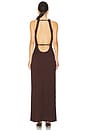 view 4 of 4 Capri Cut-Out Maxi Dress in Chocolate