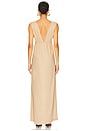 view 3 of 3 Calli Ruched Front Tie Dress in Coconut