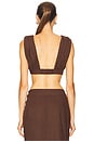 view 3 of 4 Piper V Front Top in Chocolate