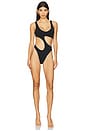 view 1 of 4 Harlow Cut-Out One Piece Swimsuit in Black