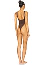 view 3 of 3 Echo One Piece Swimsuit in Chocolate