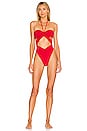 view 1 of 3 Phoenix One Piece in Fire Red