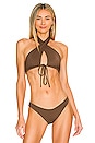 view 1 of 4 Toka Bikini Top in Chocolate