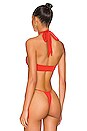 view 3 of 4 Toka Bikini Top in Coral
