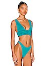 view 2 of 4 HAUT DE MAILLOT DE BAIN BREA in Cyan