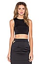 view 1 of 4 Blessed Cut Out Crop Top in Black