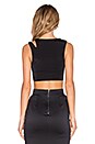 view 3 of 4 Blessed Cut Out Crop Top in Black