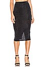 view 1 of 4 FALDA SHIMMER in Black Swirl Print