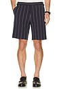 view 4 of 5 Vine Pinstripe Shorts in Navy