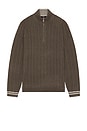 view 4 of 4 Tuscano Quarter Zip Sweater in Khaki Green