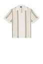 view 1 of 4 Opal Stripe Short Sleeve Shirt in Off White