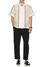 view 4 of 4 Opal Stripe Short Sleeve Shirt in Off White