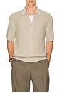 view 3 of 4 Comet Knit Button Down Shirt in Stone
