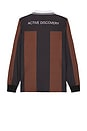 view 2 of 4 Team VV Long Sleeve Polo in Brown & Black