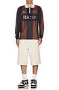 view 4 of 4 Team VV Long Sleeve Polo in Brown & Black
