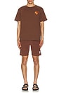 view 4 of 4 Floral Pursuit T-Shirt in Brown
