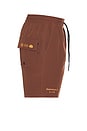 view 3 of 6 Daily Ride Puffer Swim Short in Brown