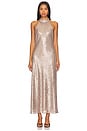 view 1 of 4 Zuri Dress in Embellished Gold