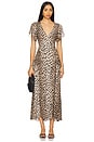 view 1 of 3 Evie Dress in Antelope Spot Black