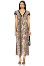 view 1 of 3 Clarice Midi Dress in Antelope Spot Black