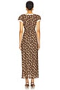 view 3 of 3 Clarice Dress in Eva Floral Brown