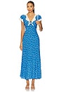 view 1 of 4 Amari Dress in Bohemia Spot Blue