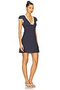 view 2 of 4 Cely Dress in Polka Dot Navy