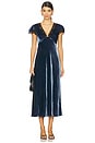 view 1 of 4 Clarice Dress in Steel Blue