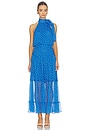 view 1 of 3 Abi Dress in Layla Dot Blue