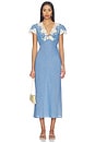 view 1 of 4 VESTIDO AMARI in Bud Embroidery Blue